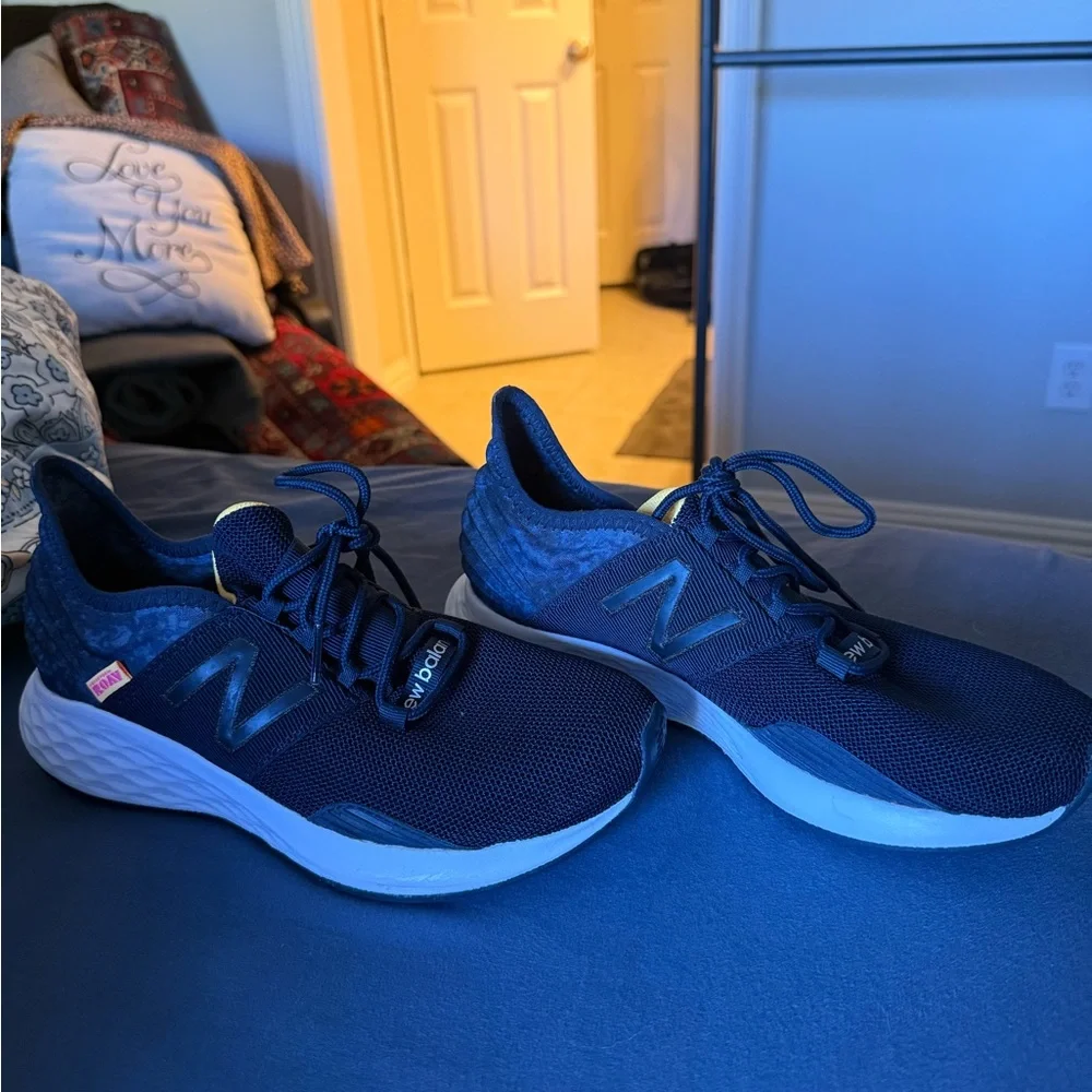 New Balance Navy Athletic Sneakers - Picture 1 of 2